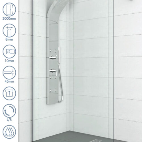 Tuš paravan – stena C-02-SP100 Copen Project 100×200