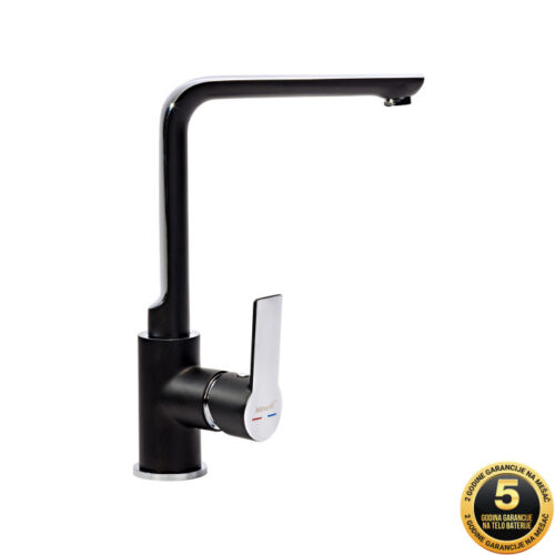 Baterija za sudoperu MINOTTI STELA 2318  labud crna / hrom