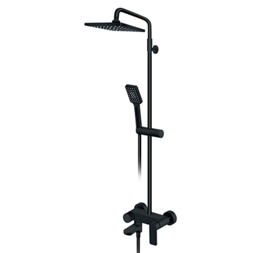 Rosan S2 Black baterija za usponski tuš sa izlivom 237351B