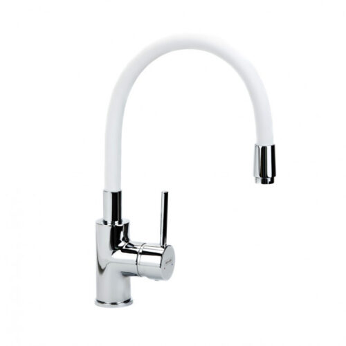 Baterija za sudoperu MINOTTI TUBO 6129-W 3 cevi gibljiva lula bela