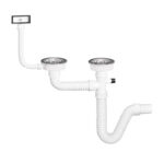 Dvodelni sifon sa prelivom fi90