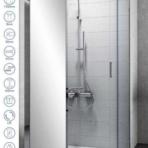 Tuš kabina COPEN TITAN 120x80x195cm sa ogledalom