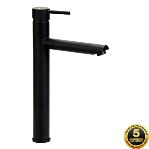 Baterija za lavabo MINOTTI TUBO DARK ELEGANCE 6119-B visoka crna