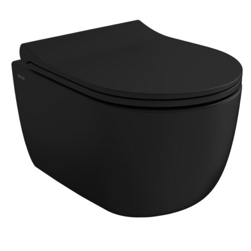 Wc šolja konzolna Bocchi V-Tondo Rimless 49cm mat crna