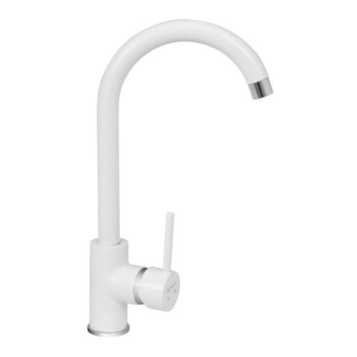 Baterija za sudoperu MINOTTI TUBO sa 3 cevi labud bela boja 6118-3W