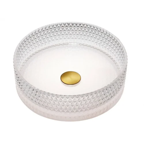 Stakleni lavabo COPEN nadgradni fi400x125mm belo dnoC-15-003