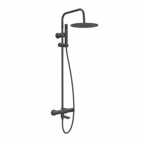 Baterija i usponski tuš sa izlivom COPEN NOOK gunmetal okrugli set GM C-01-110GM