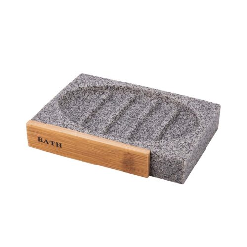Tacna za sapun Sivo/Drvo Smart Ceramic BPO-4984D