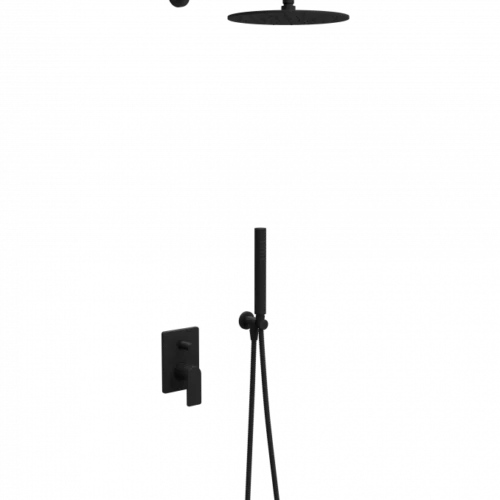 Ugradna baterija sa tuš setom 1 COPEN NOOK mat crna C-01-114MB